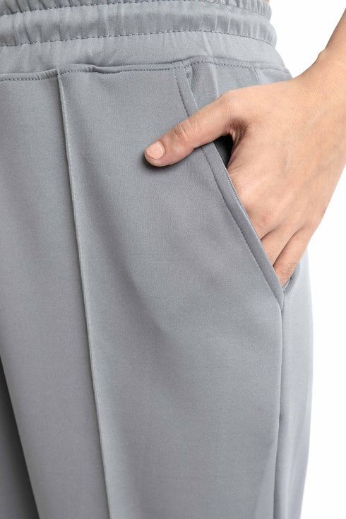 The Grey Straight Fit Pants